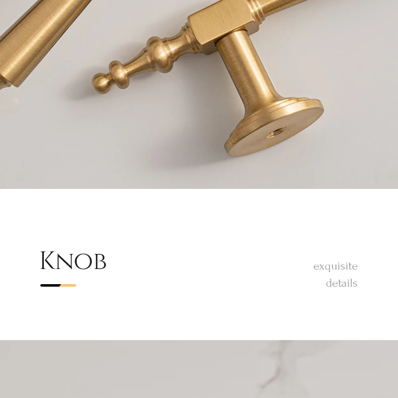 Brushed brass European cabinet handle product image 21