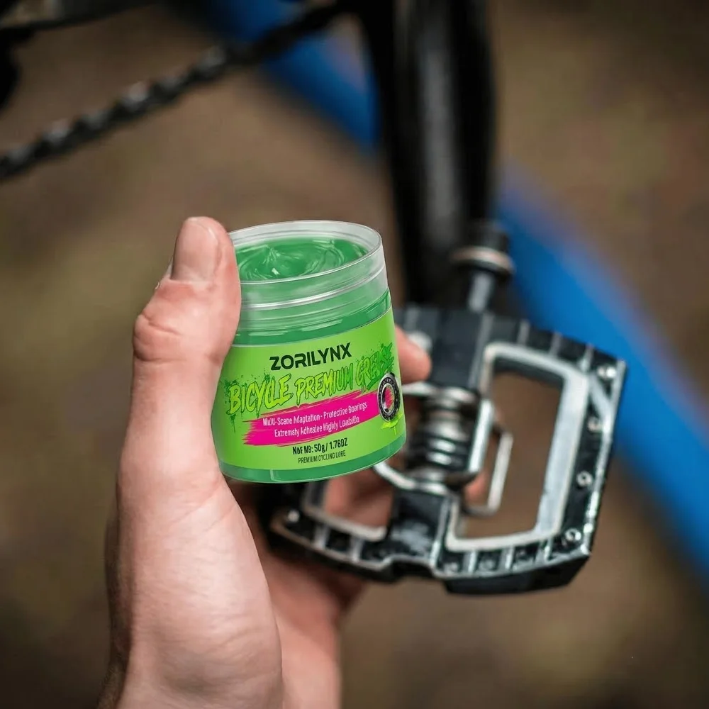 50g Waterproof Bicycle Bearing Grease Green Lube for Hubs BB Headset MTB Road Bike Maintenance Component Synthetic Lubricant Oil view 3