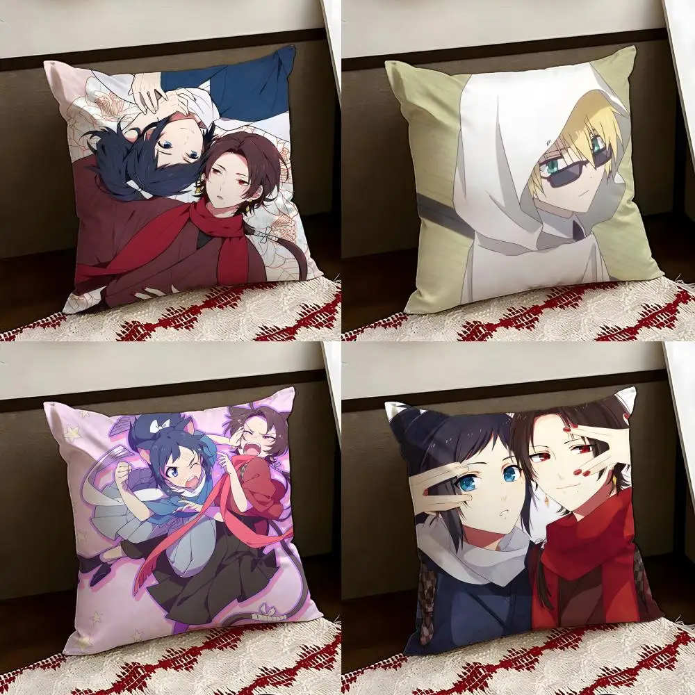 

Чехол для подушки Anime T-Touken R-Ranbu Hanamaru, двусторонний, мягкий, прочный, для дома и автомобиля, универсальный, для ежедневного комфорта