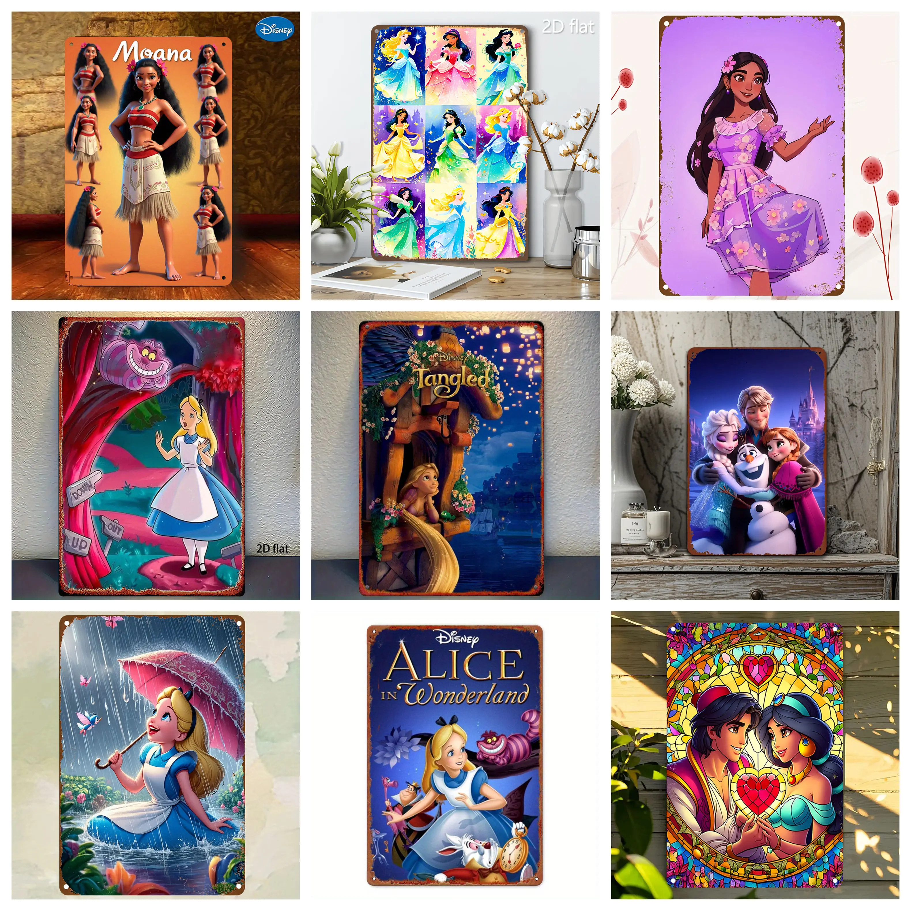 

Miniso Disney Animation Nostalgic Cover Funny Bar Metal Sign,Retro Plaque, Sign, Alcohol Drinker, Pub, Kitchen Wall Decoration