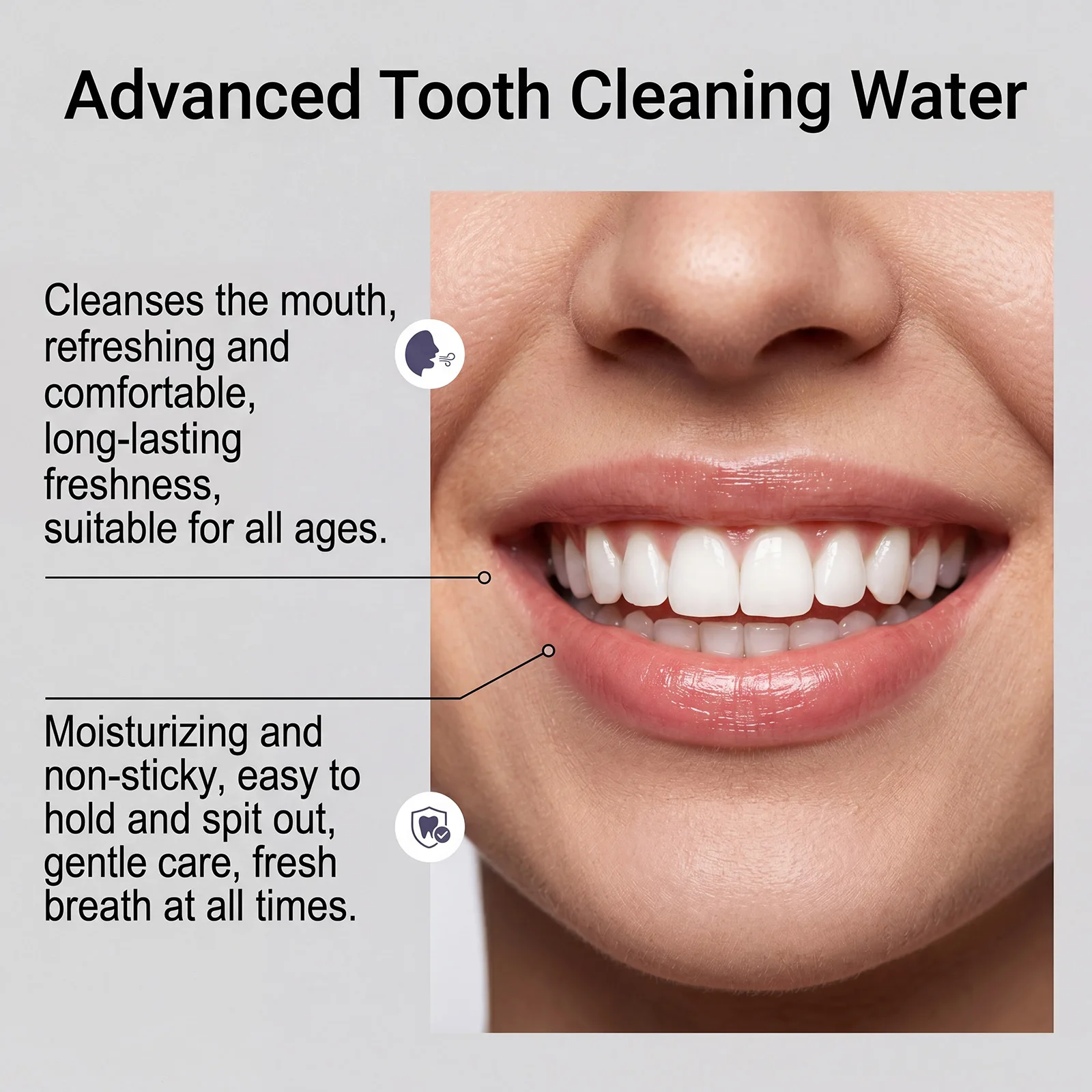 100ml Fresh Care Mouthwash Deep Clean Teeth Stains Long Lasting Fresh Breath Whitening Comfortable Oral Taste Sensitive Gum Care