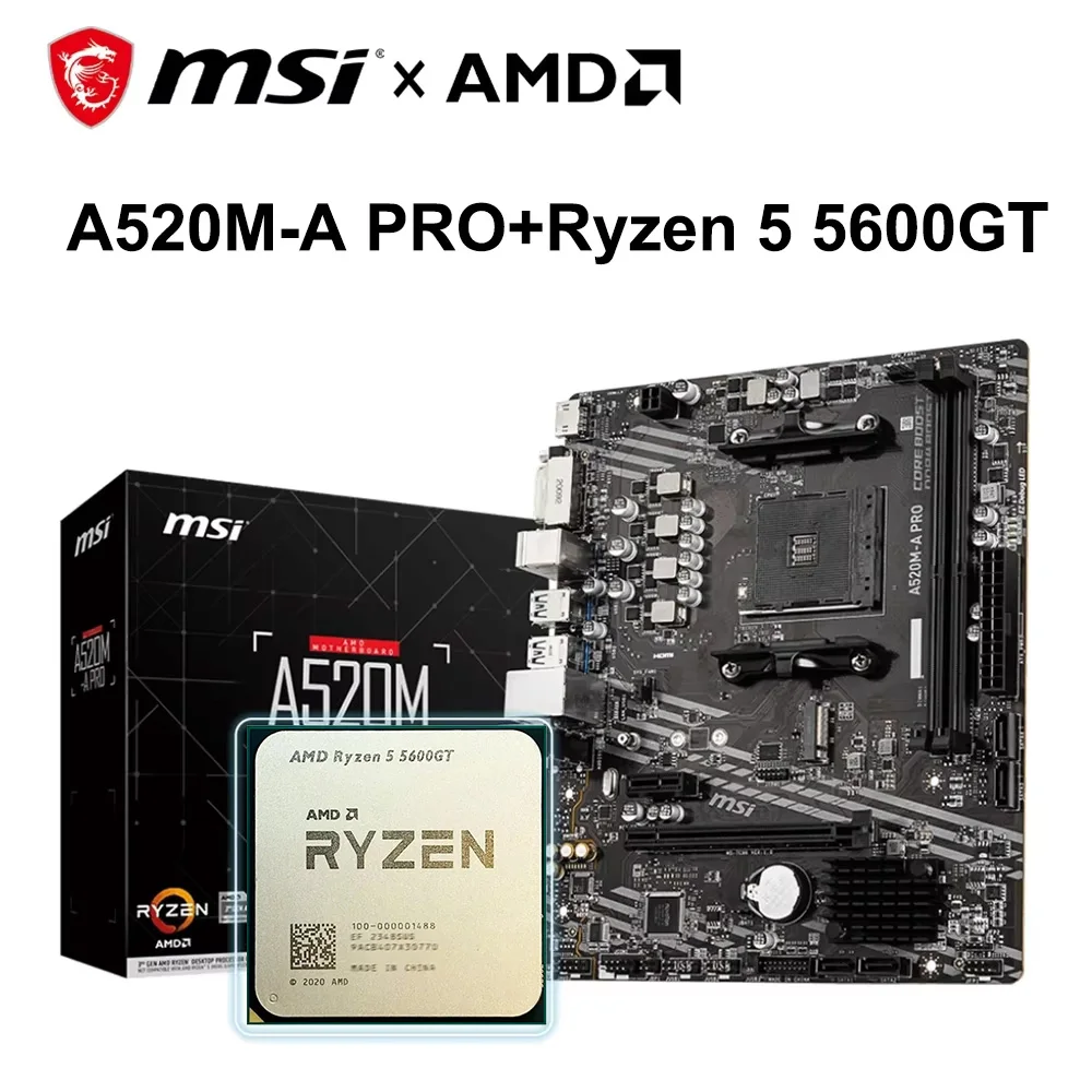 Review and Recommendation of the AMD Ryzen 5 5600GT + MSI A520M A