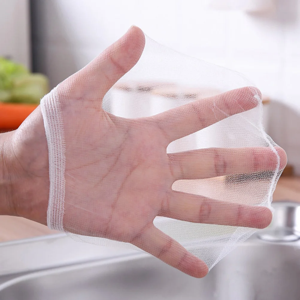 

200Pcs Sink Filter Net Bags Fine Mesh Disposable Kitchen Sink Strainer Nets Elastic Garbage Filter for Drain Block Prevention