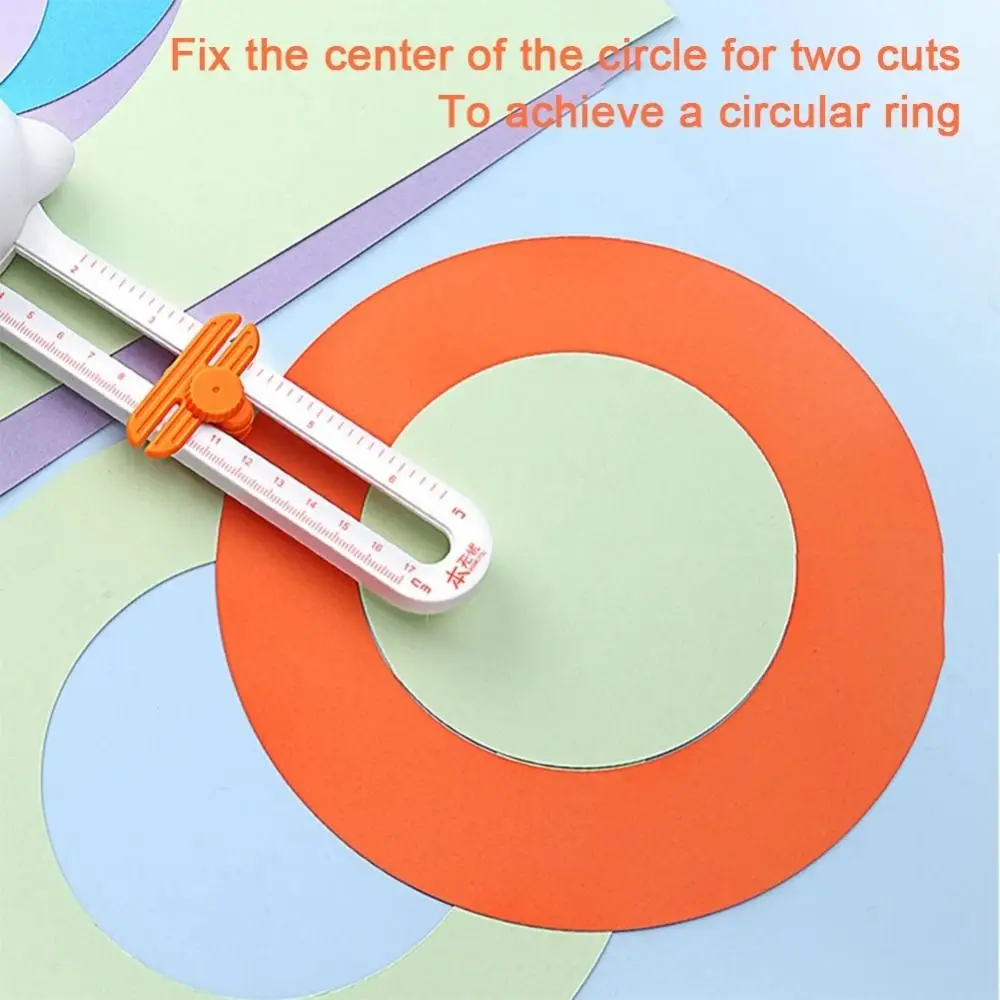 Imagem -03 - Circle Cutter For Faça Você Mesmo Paper Card Photo Circular Cutter Safe Round Cutting Tool Cute Kitty Crafts 360 ° Rotary