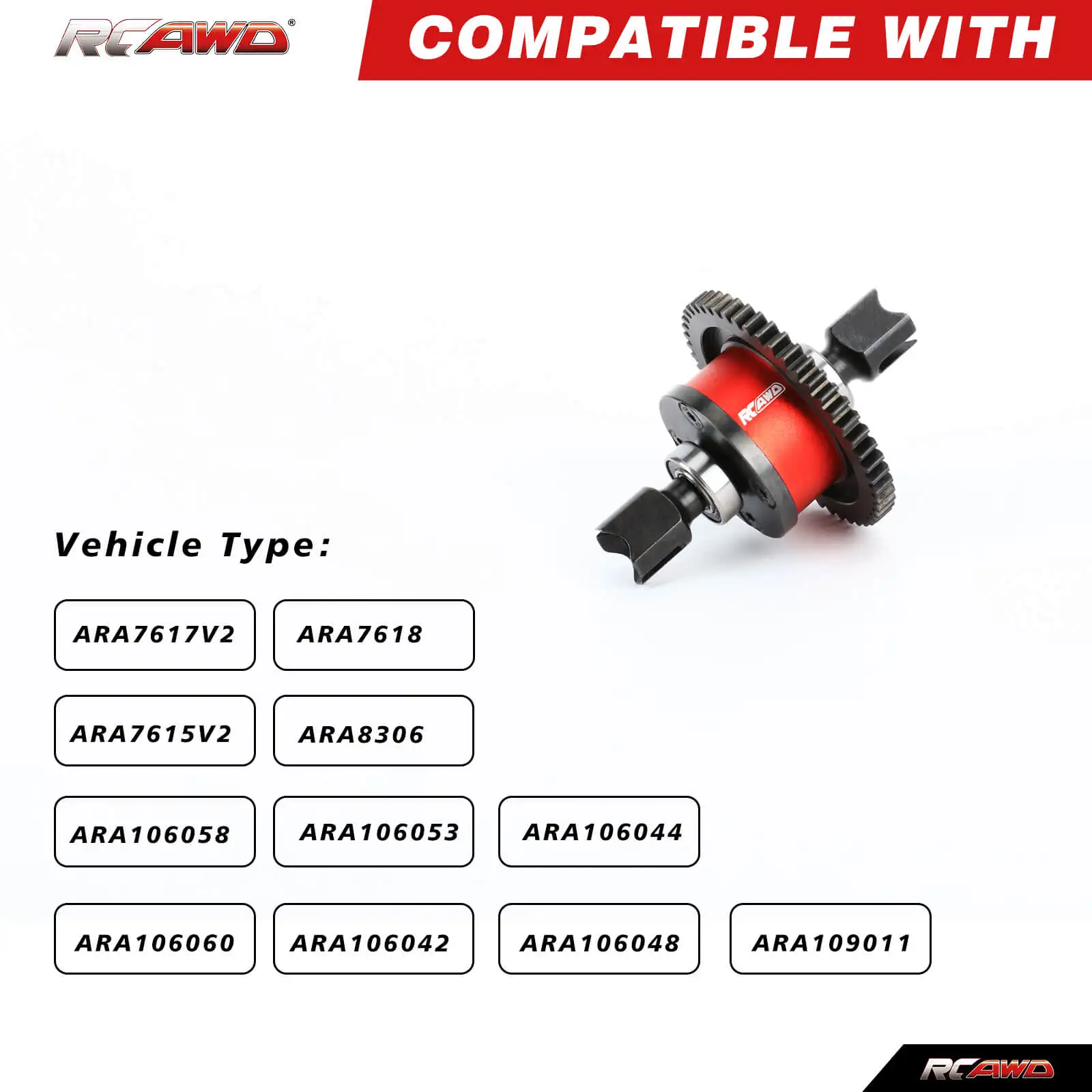 RCAWD CENTER DIFF SET,M1 50T for Arrma 6s 1/7 1/8 FELONY LIMITLESSIN FRACTION MOJAVE KRATON NOTORIOUS TLR Upgrades Parts