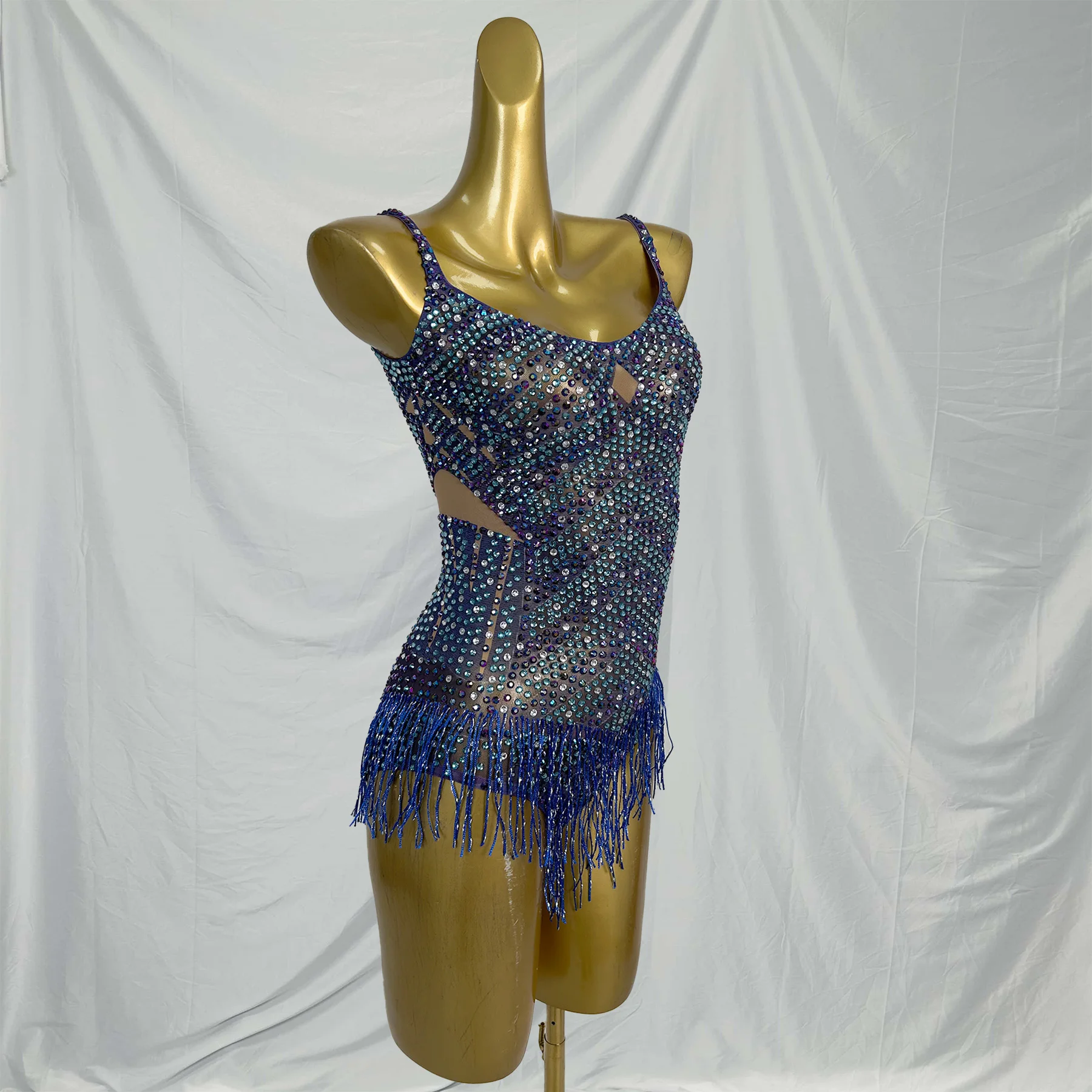 

Сексуальные боди на тонких бретельках со стразами, женский цельный комбинезон с кисточками, одежда для показа Rave Music Festival, трико для воздушных танцев