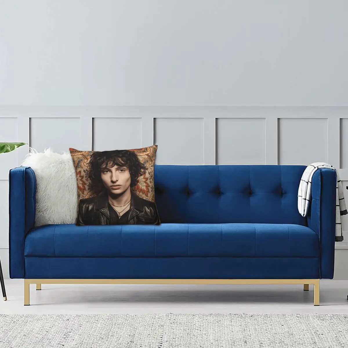 Finn Wolfhard Actor Square Pillowcase Pillow Cover Cushion Zip Decorative Comfort Throw Pillow for Home Sofa