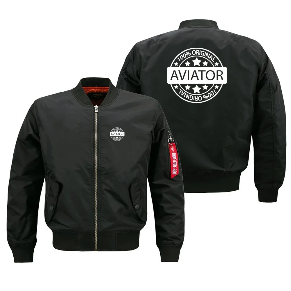 Chaqueta de Piloto Militar para Exteriores, 100% Original, Chaqueta de Vuelo Aviator Ma1 para Hombre, Chaqueta Casual de Béisbol
