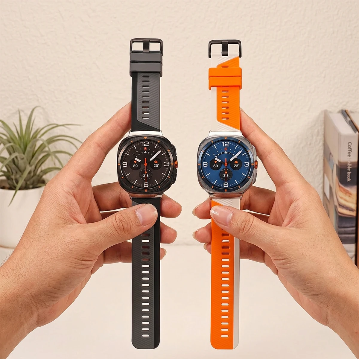 Sports Silicone Strap for Samsung Galaxy Watch 9 8 40 44mm/8Classic 46mm Adjustable band for Galaxy Watch Ultra 2 2025 2024 47mm