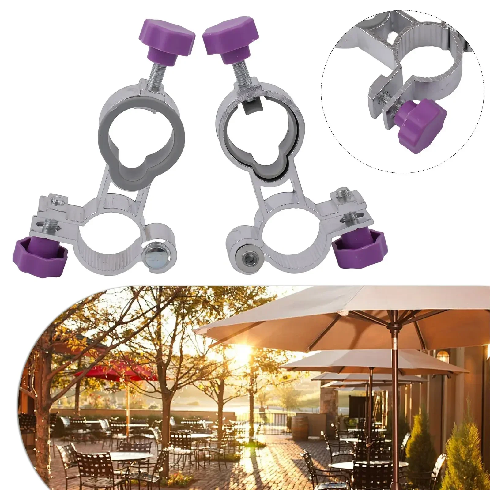 

2 Pcs Fishing Chair Umbrella Stand Adjustable Mount Accessories For Garden Chair Parasol Patio Balcony Deck Umbrella Sun