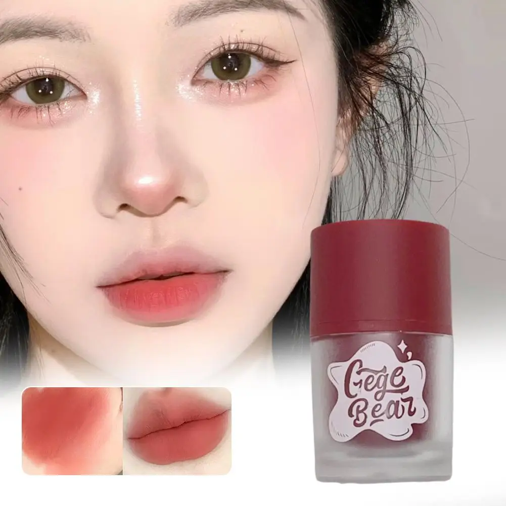 Velvet Matte Lip Glaze Cream Sexy Red Lip Tint idratante Gloss trucco Waterproof Lip Long Korean Cosmetics Lasting G0Y9