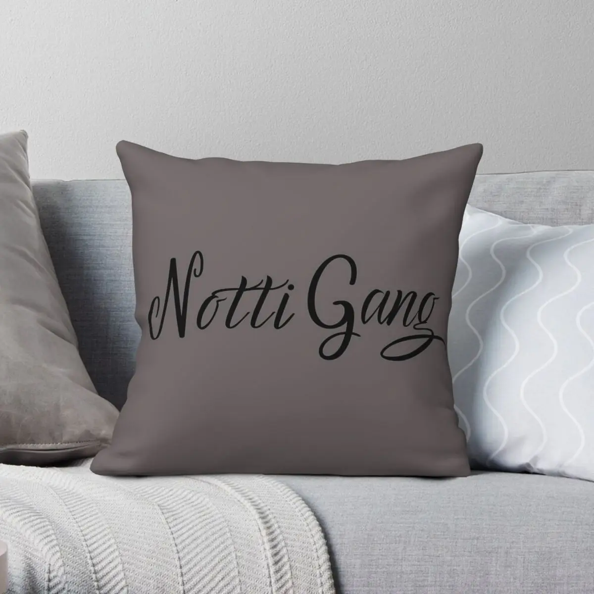 DD Osama Notti Gang Pillowcase Polyester Linen Velvet Pattern Zip Decorative Room Cushion Cover 18