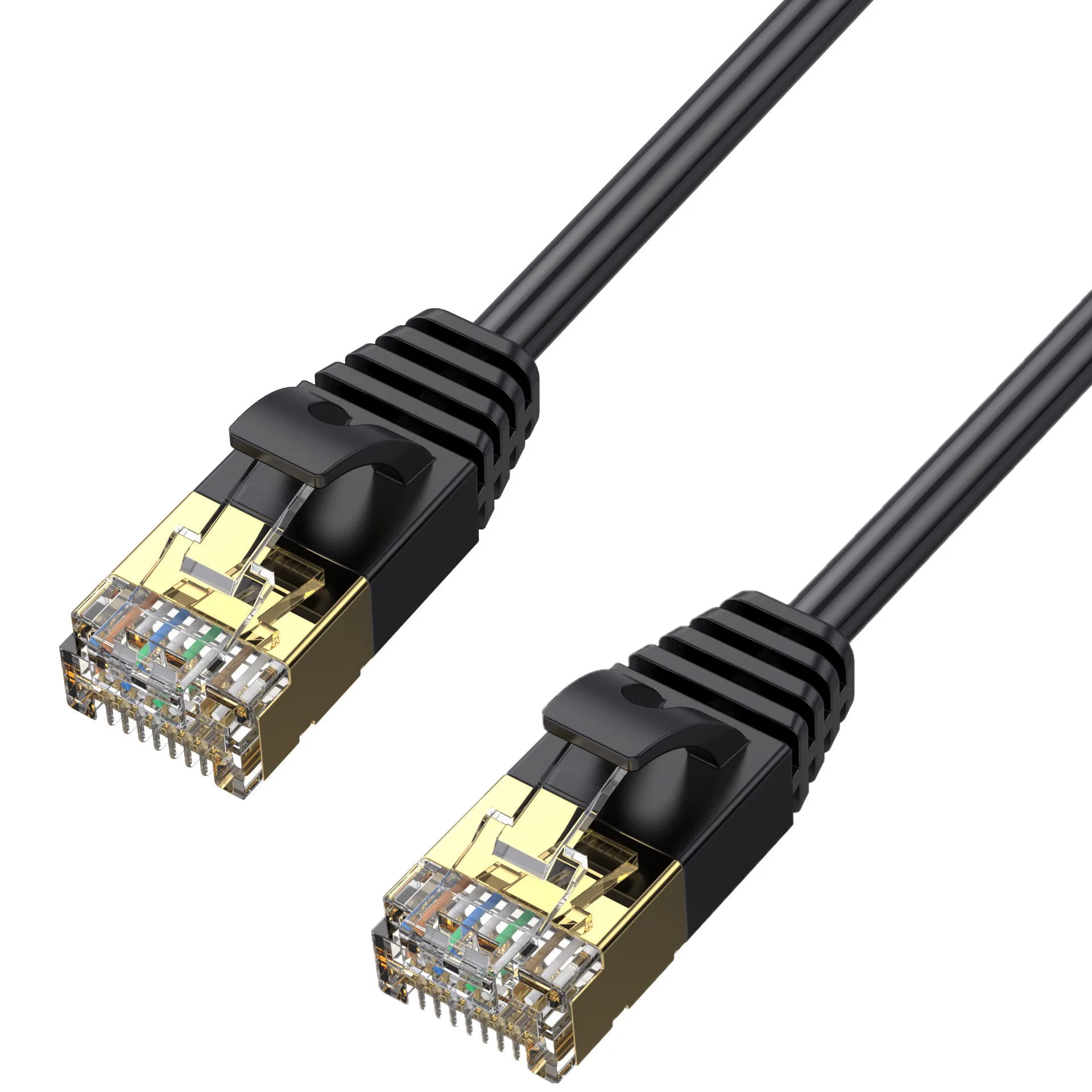 Cabo Ethernet Cat8 40gbps 2000mhz, patch cord sftp cat 8 rj45 para 5g router, modem, internet, ps4, indústria