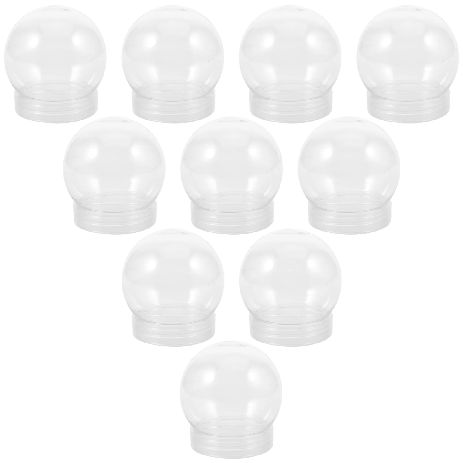 

20 Pcs Display Dome with Base DIY Snow Globe for Children Globes Clear Inflatable Plastic