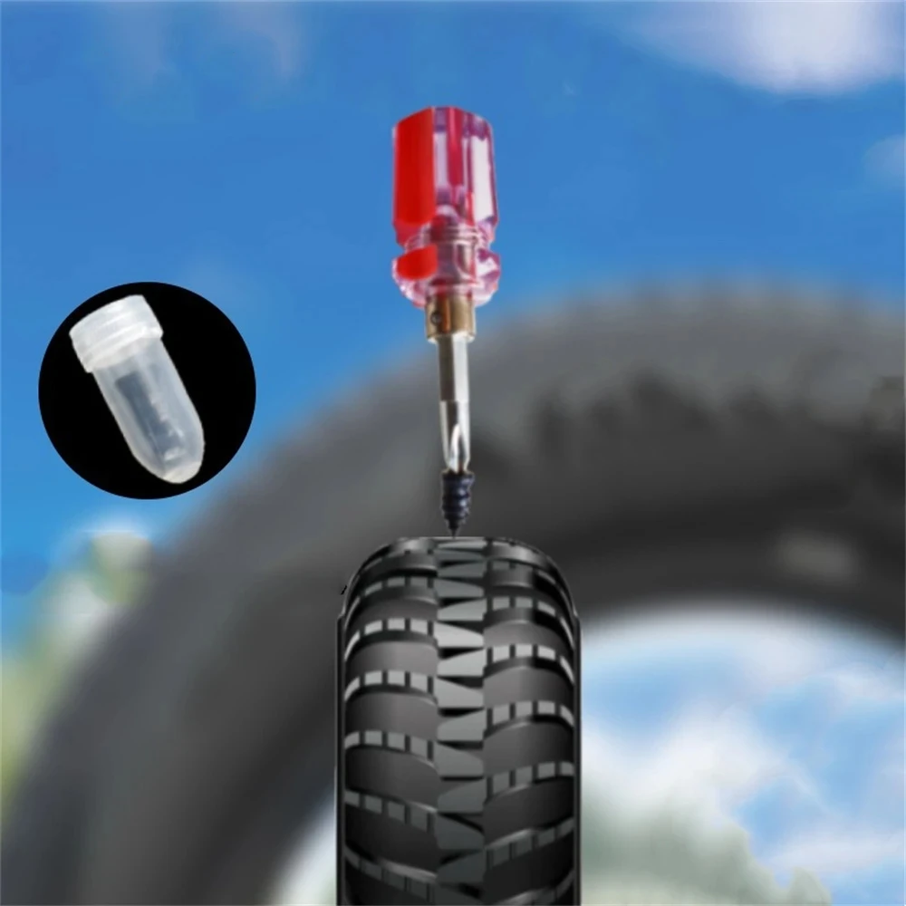 10/20PCS Tire Puncture Car Tyre Repair Rubber Nail Vacuum Tyre Repairing Rubber Nail car tire wick Motorcycle uncture Repair Too