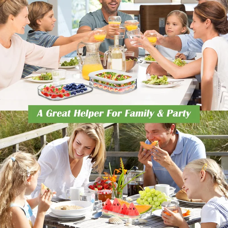 Food Storage Boxes With Lid For Delimeat, Bacon, Lunch Meat, Fruits,Vegetables,Cold Cuts And Fruits Storage Containers