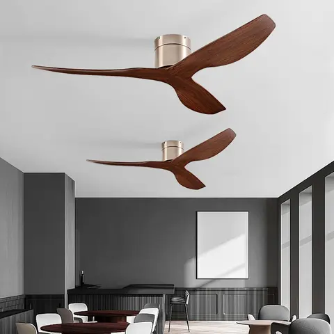 FUMANJIA 45/52" Industrial Retro Ceiling Fan, Ideal for Living/Dining Areas, Home & Office - 6 - Speed Silent DC Inverter Motor