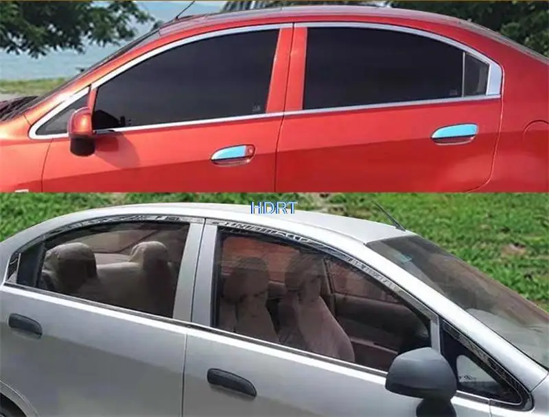 Car Door Window Central Middle Column Trim Decoration B C Strips Cover For Chevrolet Sail 2010 2011 2012 2013 2014 Accessories