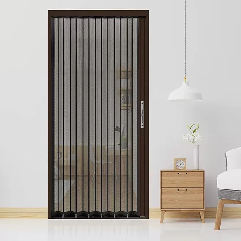 Invisible Diamond Mesh Folding Anti-Theft Screen Stainless Steel Sliding Window Door Anti-Mosquito Netting Aluminum Alloy Window