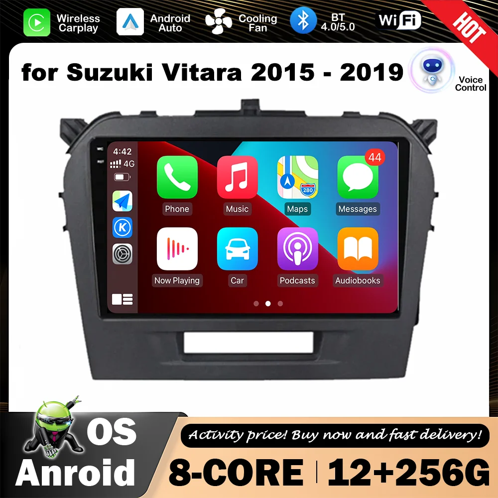 

9 inch Intelligent System for Suzuki Vitara 2015 - 2019 Car Radio Multimedia Player GPS Navigation Bluetooth 4G DSP Stereo WiFi