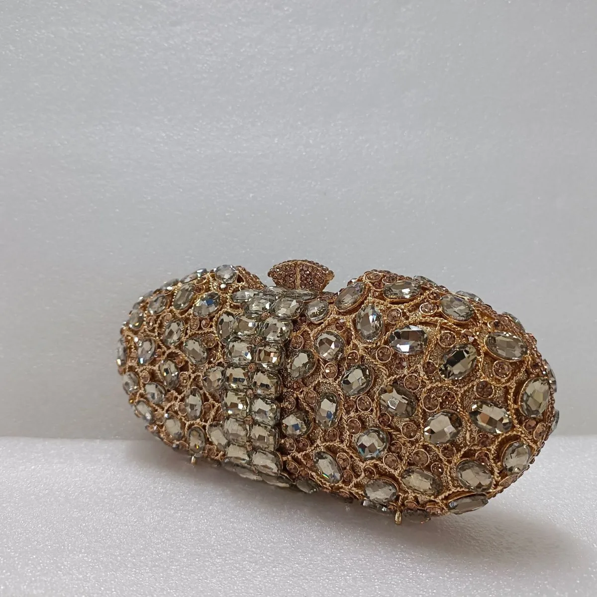 Diamond Dinner Bag Empty Metal Hard Box Diamond Bag Banquet Dress