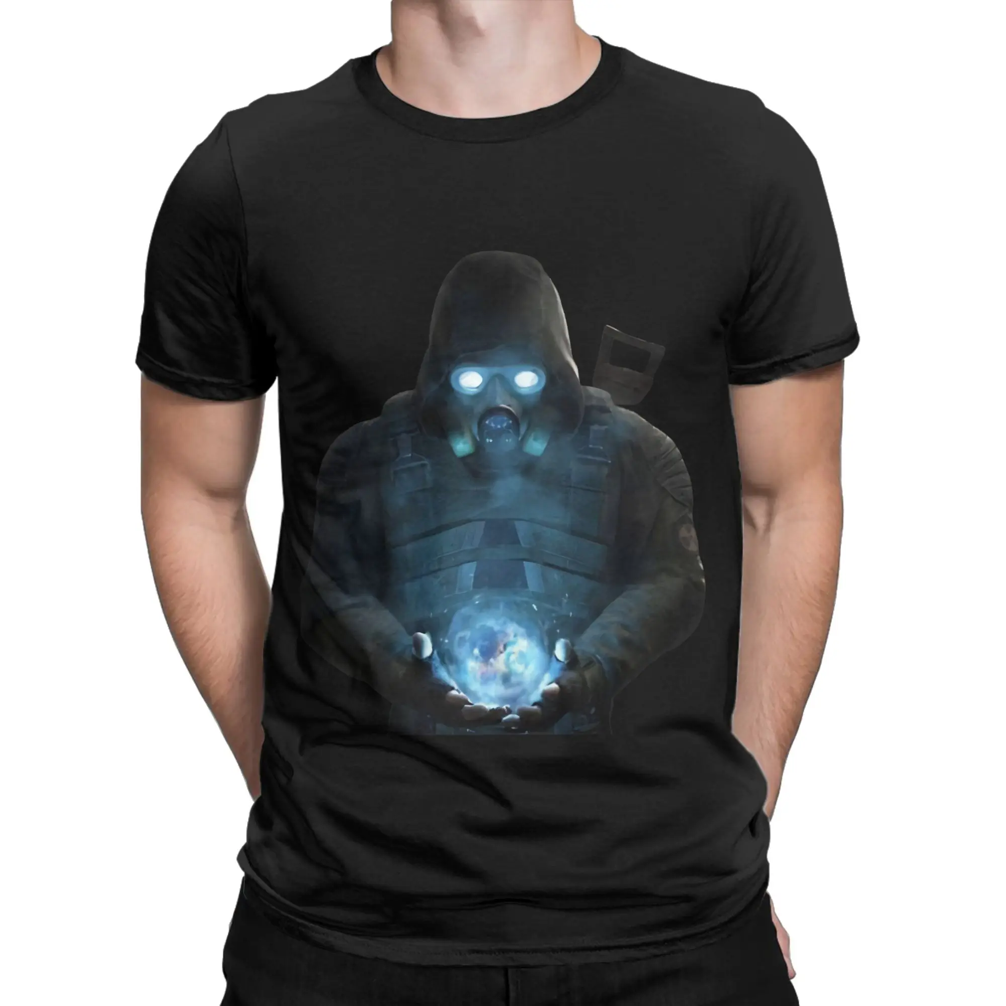 STALKER Holding Artifact STALKER Holding Moonlight Artifact Classic Funny 100% Cotton T-Shirt STALKER Tops Tees For Men