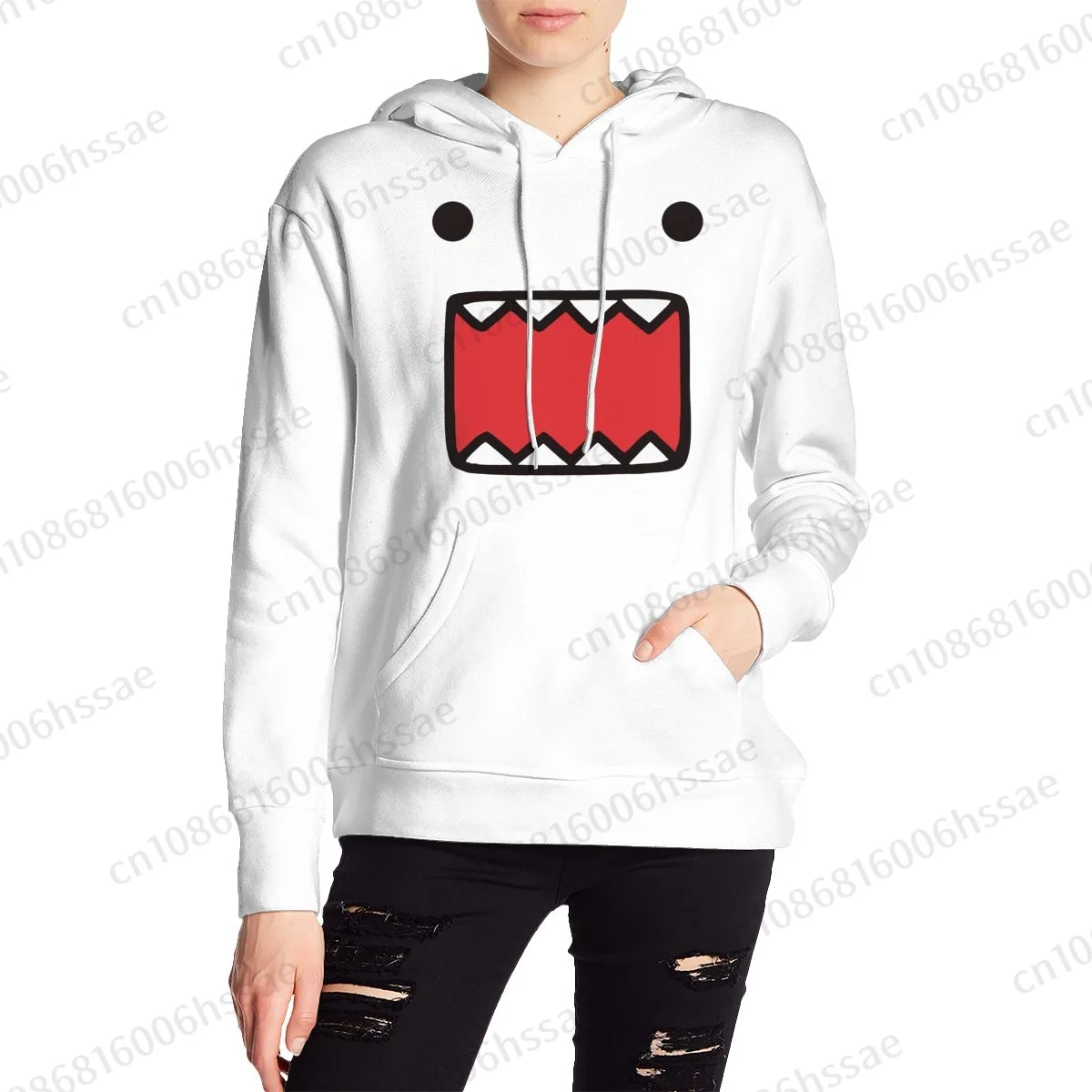 Domo Kun Doll Face Autumn Winter Fashion Hoody Men Woman Hoodies Sweatshirts Plus Fleece Pullover