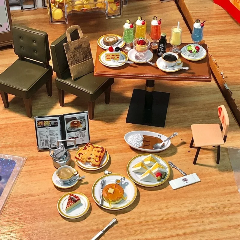 กล่องสุ่มของเล่นร้านกาแฟ Re-ment Candy Blind Box รุ่น KOMEDA โมเดลฟิกเกอร์จิ๋ว ของตกแต่งโต๊ะทำงาน ของขวัญสำหรับเด็ก ของสะสม