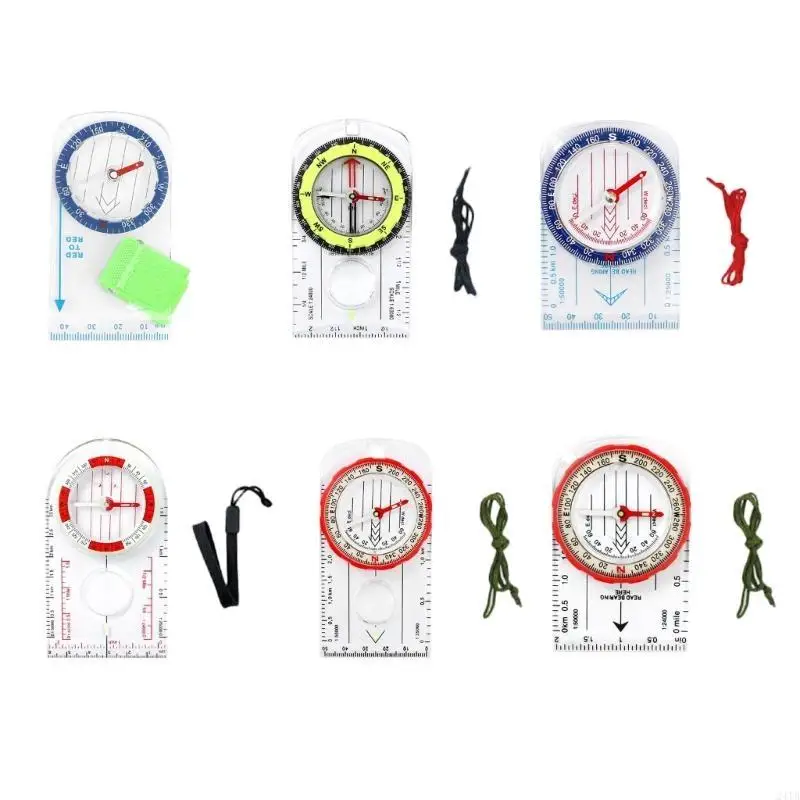 Navigation Camping Multifunctional Compasses Ruler for Map Reading Backpacking 
