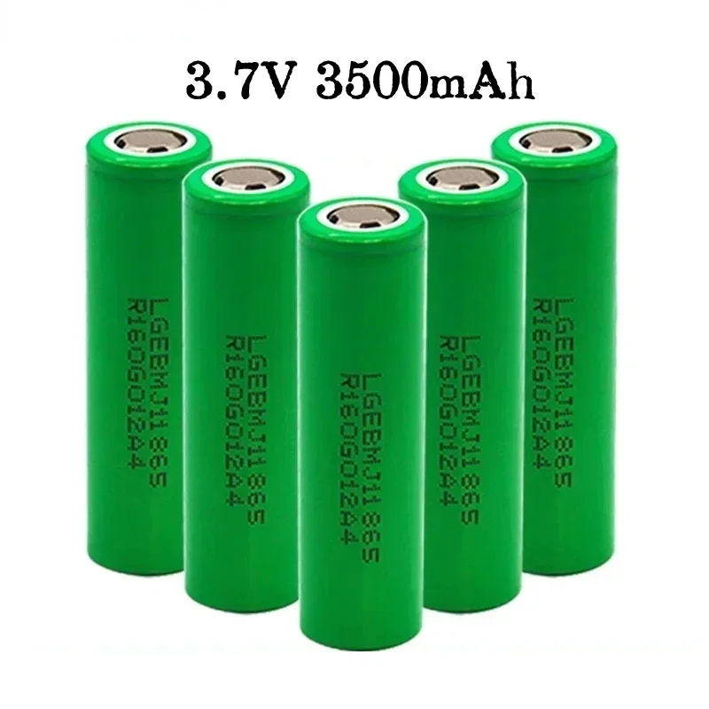 Rechargeable lithium-ion battery, toy, alarm, watch, screwdriver battery, hot sale, LG MJ1, 3.7V, 3500mAh, 18650, 2023