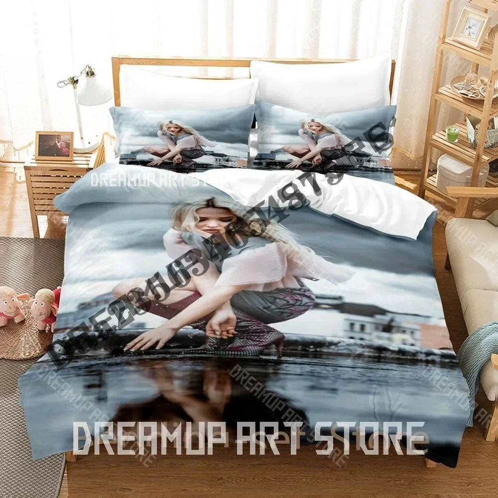 2026 3D Print Dove Cameron Too Much Bedding Set Single Twin Full Queen King Size Bed Set Adult Bedroom Duvetcover Sets Anime Bed