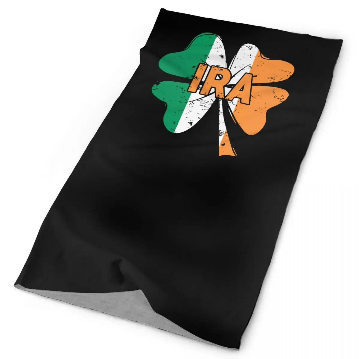 Ira Cute St Patricks Day Irish Shamrock Ireland Flag Army Pride Neck Gaiter Bandana Scarf Face Mask Half Mask