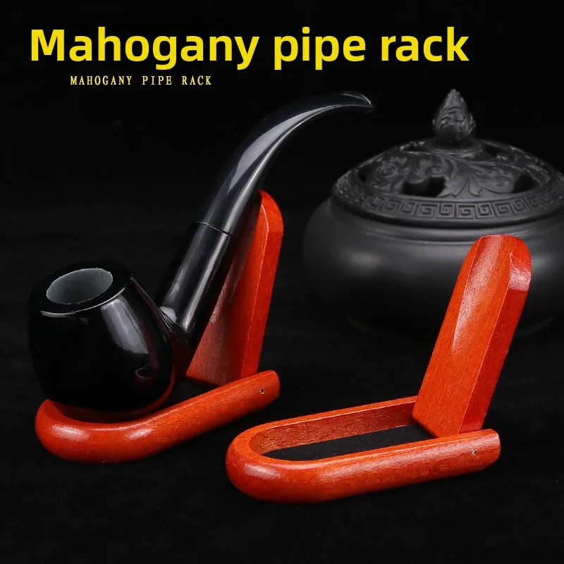 

Foldable Wooden Pipe Stand Handcrafted Portable Pipe Holder Accessories for Tobacco Pipe Organizer