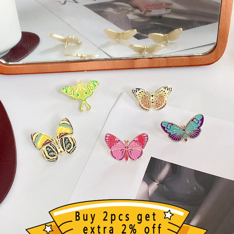 Broches de mariposa esmaltados - Oferta Limitada en Stock