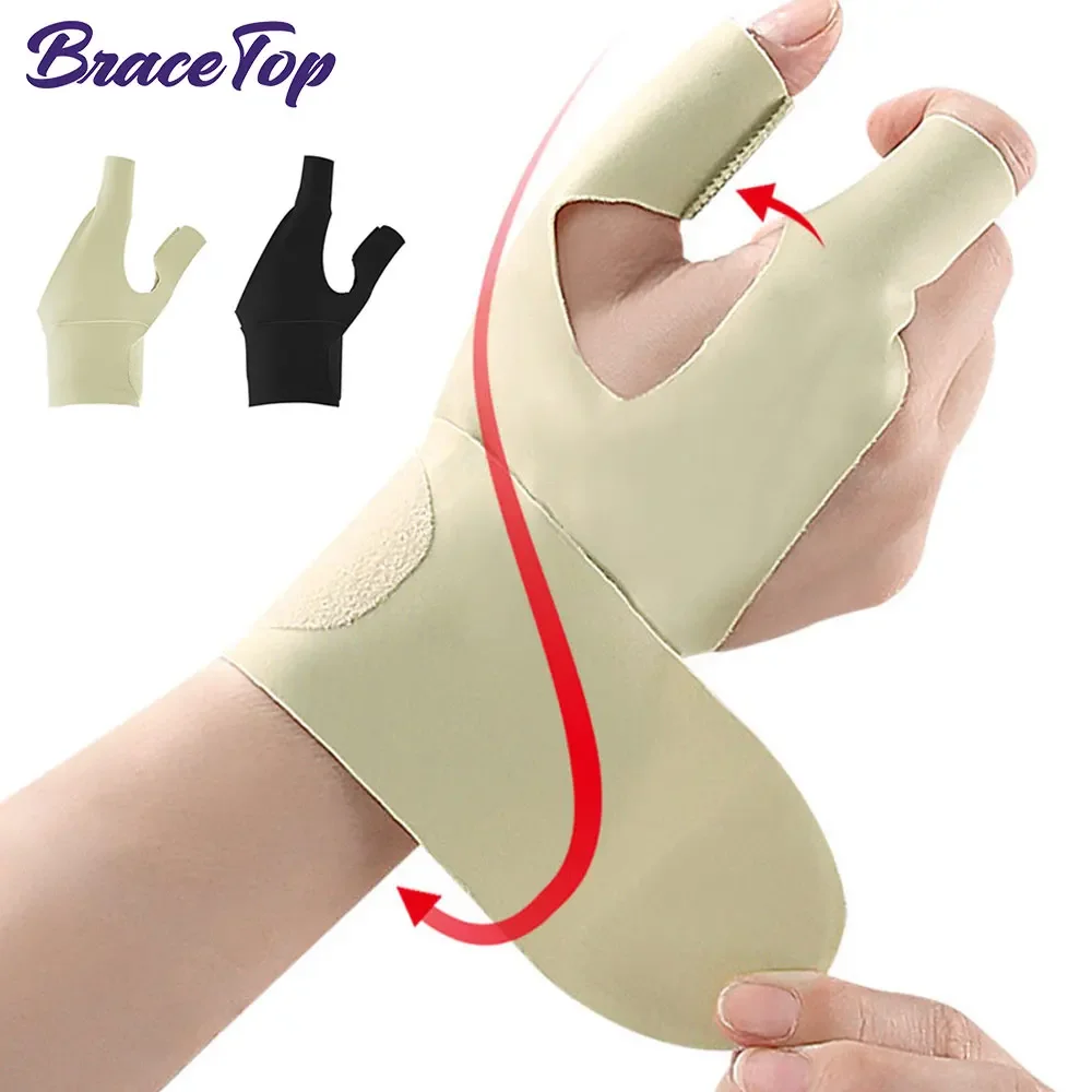 Professional Wrist Support Finger Guard Pinky Splint Adjustable Fixation Brace for Carpal Tunnel Arthritis Tendonitis Pressure