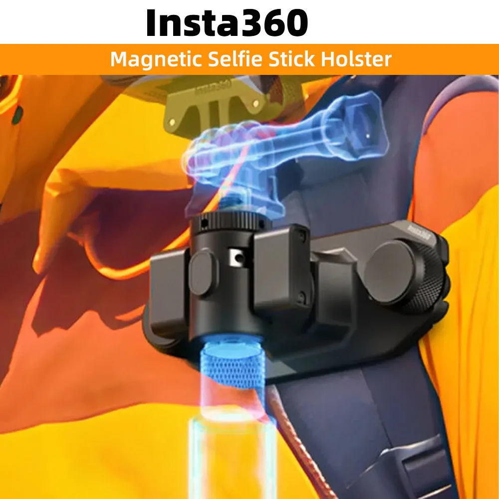 Original Insta360 Magnetic Selfie Stick Holster - Suitable for different scenarios such as hiking and diving