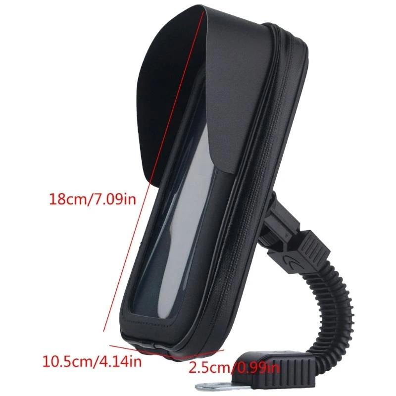 오토바이 전화 가방 오토바이 백미러 전화 홀더 휴대 전화에 대 한 Sunvisor 마운트 홀더와 방수 주머니