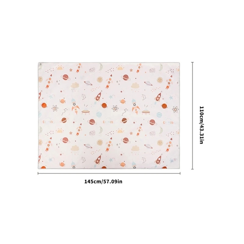 الكرتون الطفل كرسي مرتفع سبلاش حصيرة المحمولة مقاوم للماء نونسليب الطابق حامي حصيرة للطفل الأكل اللعب نشاط التطوير #6