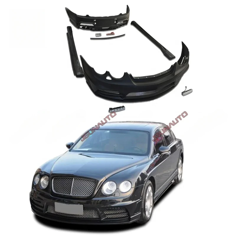 

05-12 Year Flying Spur Facelift Style Front Bumper Side Skirts Rear Bumper Spoiler Body Kit Car Bumper
