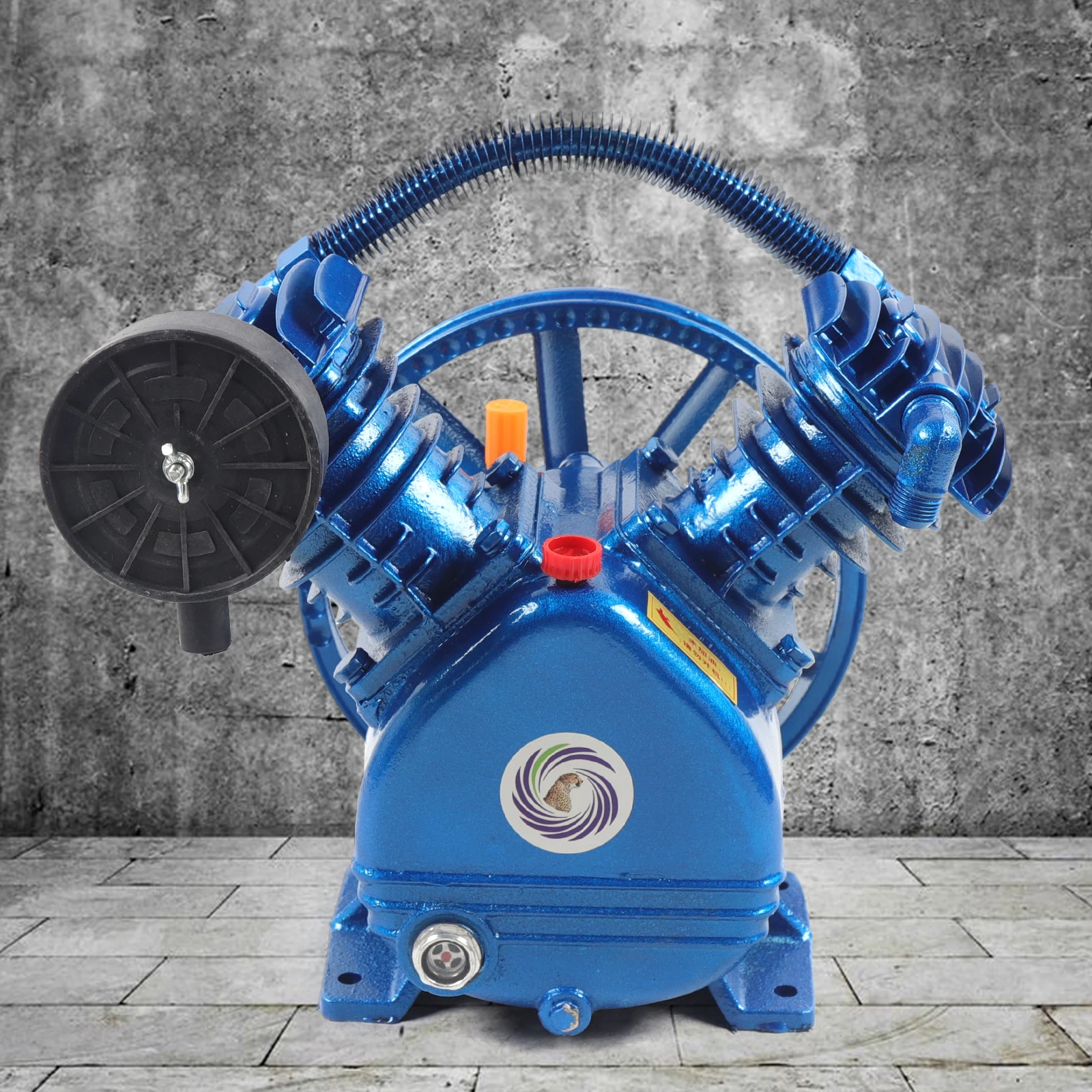 

2200W 3HP 1050rpm 175PSI Air Compressor Pump Head Extended Cylinder 65mm in Diameter for Chemical Industry