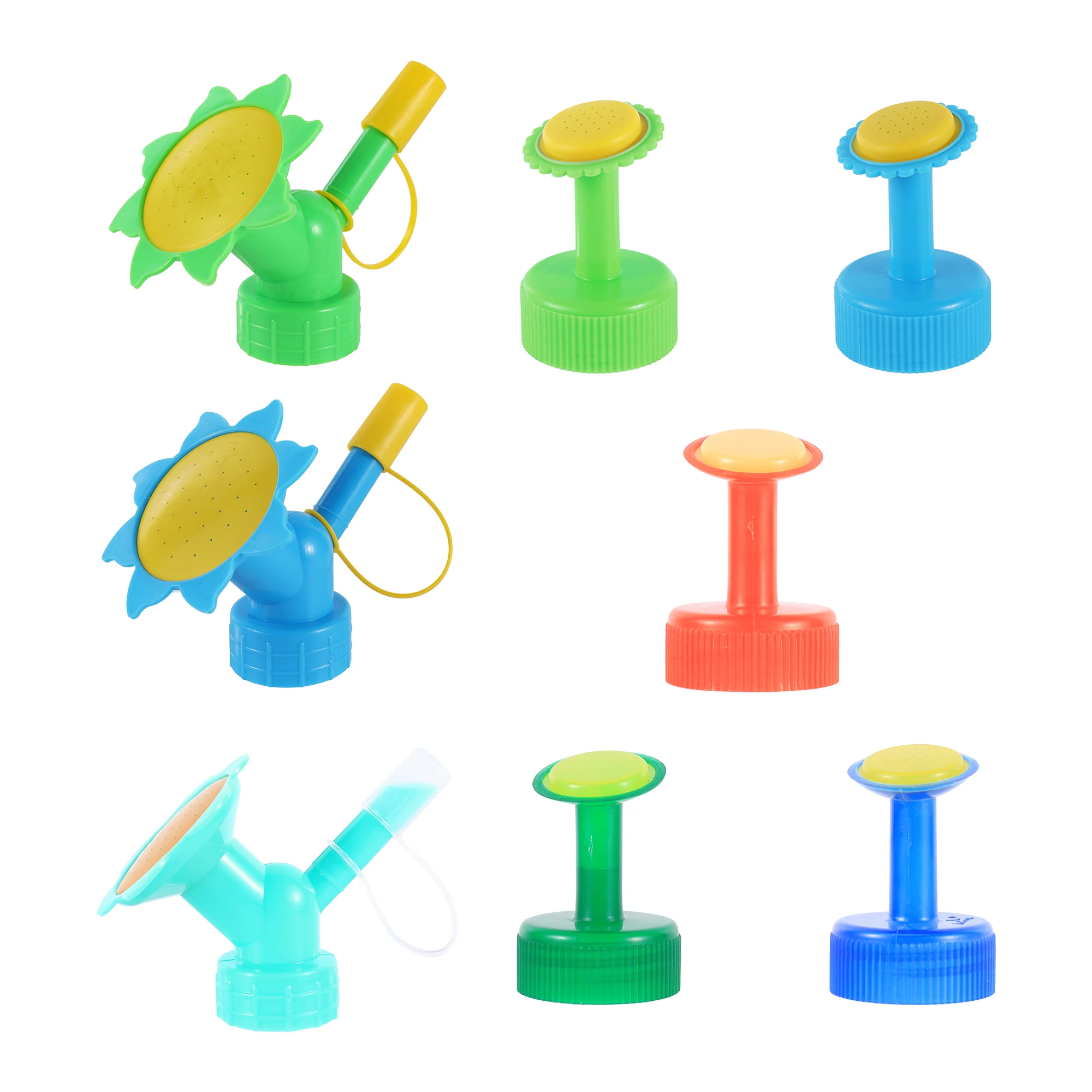 10pcs Bottle Cap Sprinkler Plant Double-headed Bonsai Watering Can Portable Plastic Double-headed Bottle Cap Spray