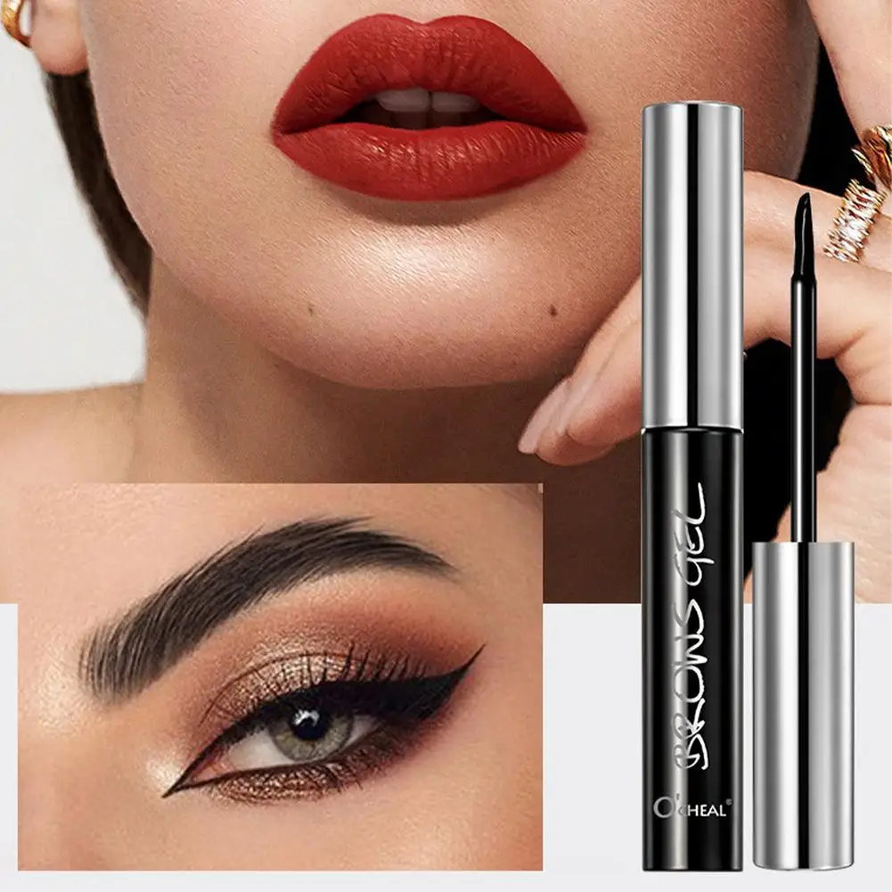 Peel Off Eyebrow Gel Tattoo Tint กึ่งถาวร Eyebrow Gel กันน้ํายาวนานสีดําสีน้ําตาล 3D มาสคาร่าเซรั่ม