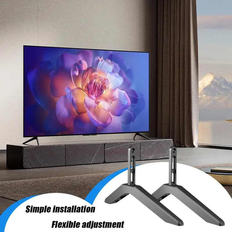 Universal Aluminum alloy TV Large Stand for 32 to 65 inch TVs Height Adjustable Anti-slip Base shockproof Living Room supplies