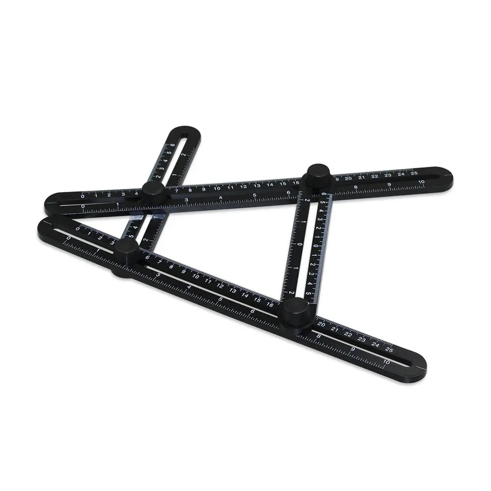 分度器マルチ角度定規テンプレート 4 折りたたみ角度測定ツールレンガタイル木製コーナー製品折りたたみ定規