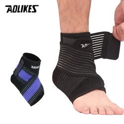 AOLIKES 1 Pcs Professional Ankle Support  Adjustable Elastic Anti Sprain Ankle Protector Sport Fitness Ankle Guard Bandage