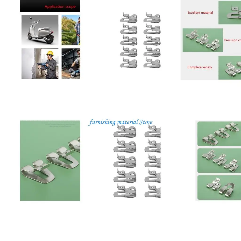 

Y5GD 10Pcs/set Belt Clip Hook for 18V Power Tool Cordless Impact Wrench Impact Driver Belt Hook Belt Hook Clips