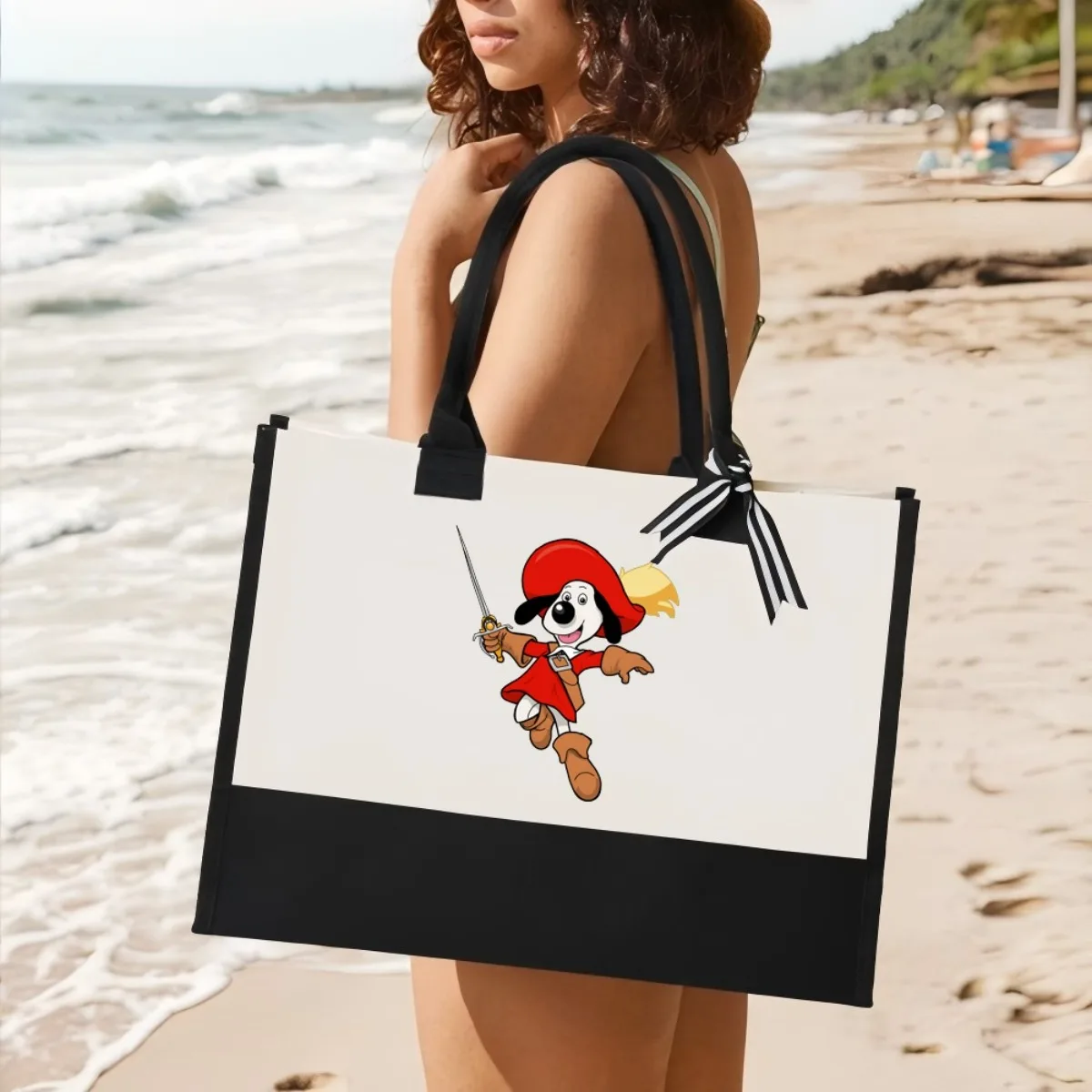 

Gtanian and the Three Muskehounds 2026 Новое поступление, модная практичная просторная многоразовая большая сумка с принтом, 2-цветная тяжелая сумка