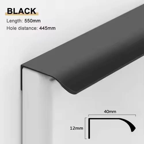 Gold Black Hidden Handles Long Kitchen Cabinet Pulls Drawer Knobs Aluminum Alloy Furniture Handles Cupboard Pulls Wardrobe Pulls - Image 23