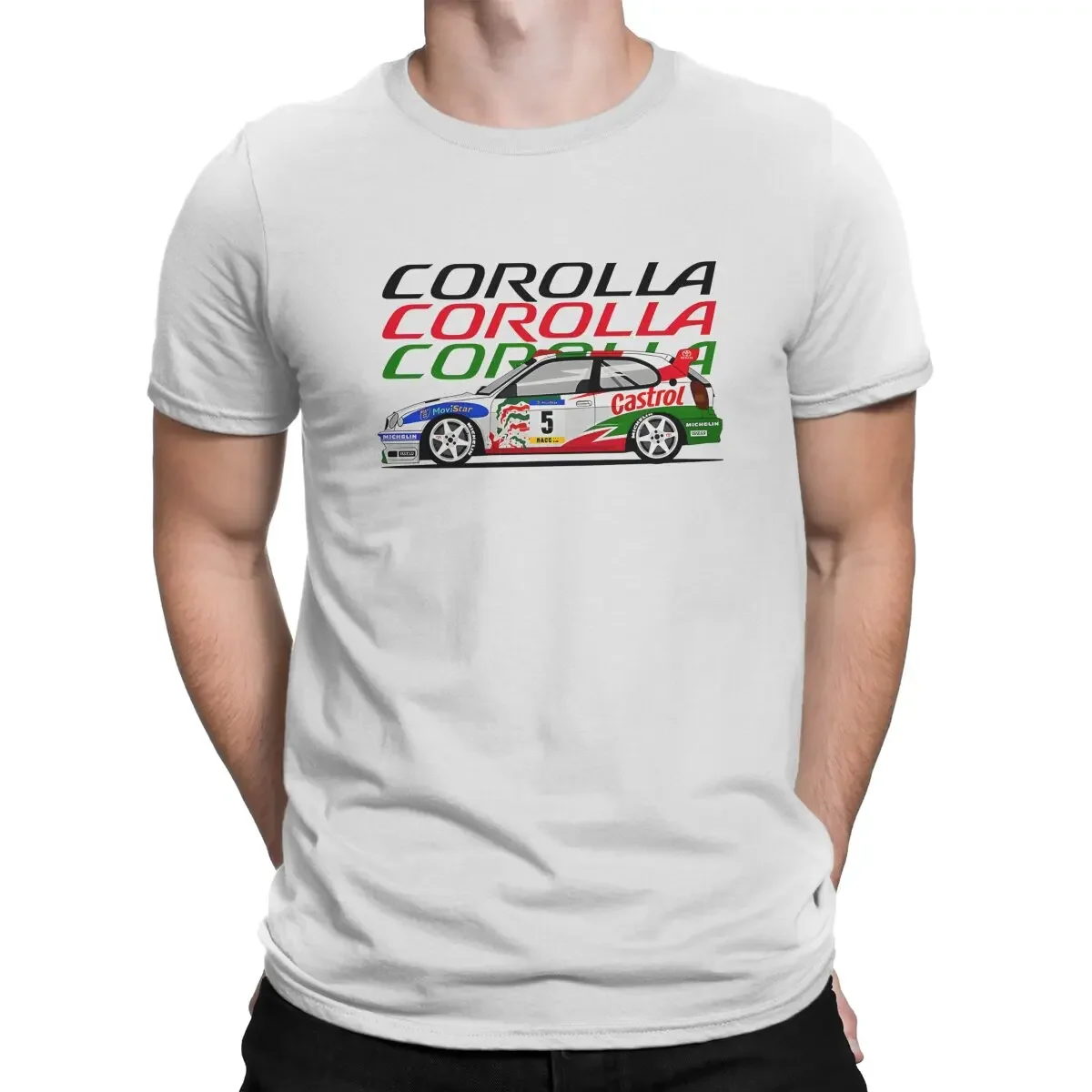 Toryota Corolla Casual Polyester TShirt WRC Creative Tops Comfortable T Shirt Men