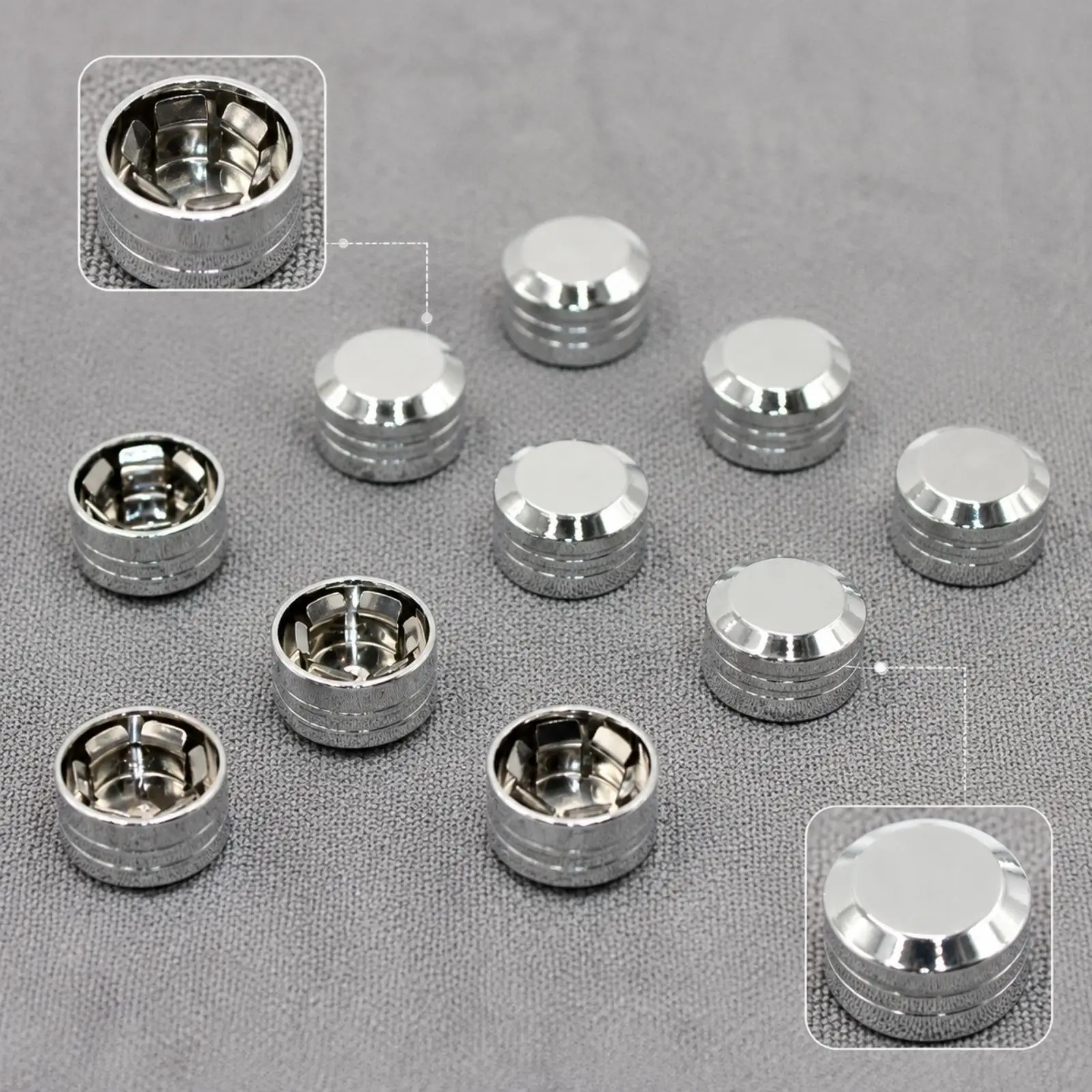 Aluminum Alloy Motorcycle Screw Cover Decorative Bolt Cap for Custom Bike Hardware Polished Finish